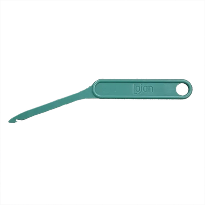 Lojan Blattstecher – Webhaken aus Kunststoff mit Logo-Prägung